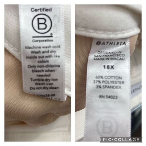 ATHLETA SCULPTEK ULTRA SKINNY JEANS High Rise White Size 18X - Picture 8 of 8